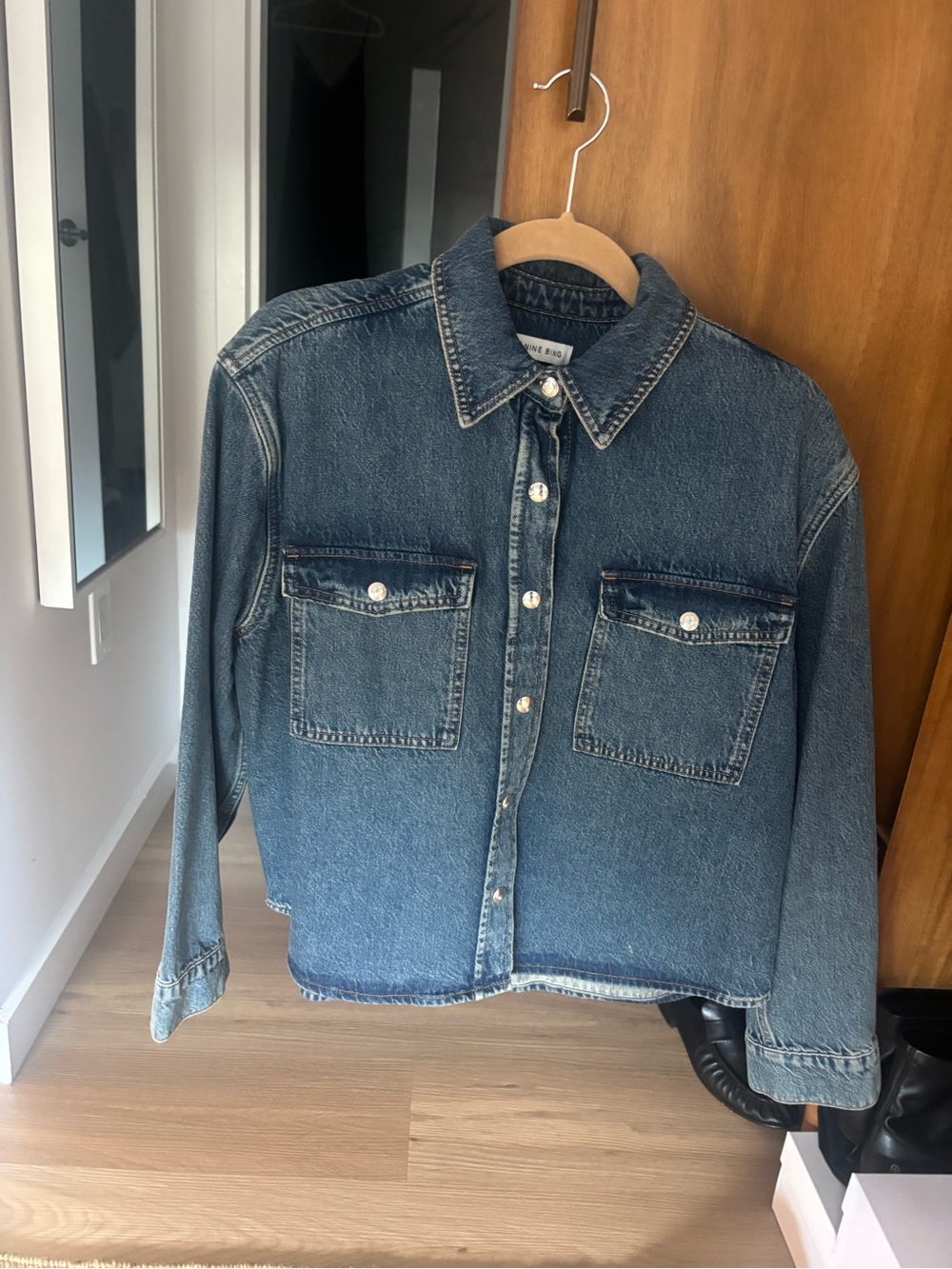 Anine Bing Paxton Denim shirt sea blue - Picture 4 of 4